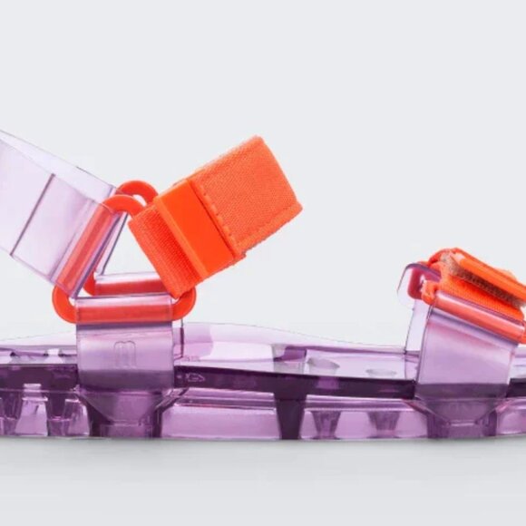 Melissa Wide Papete Sandals – Lilac/Orange (Size US 8) - Picture 3 of 3